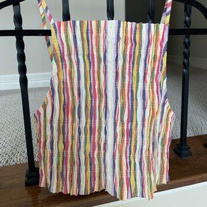 ZARA Scrunch Rainbow Top
